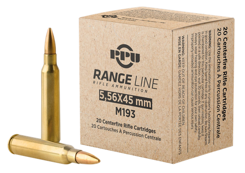 PPU Tr&Z 5.56mm 55gr Full Metal Jacket Boat Tail 20 Per Box/50 Case