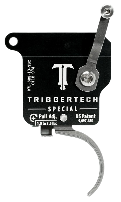 TriggerTech Special Single-Stage Traditional Curved Trigger with 1-3.50 lbs Draw Weight for Remington 700 Left