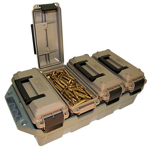 MTM Case-Gard 4-Can Ammo Crate 30Cal Dark