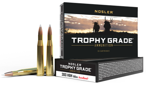 Nosler Trophy Grade 300H&HMag 180gr AccuBond 20 Per Box/10 Case