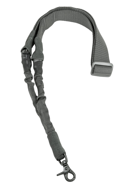 NcStar Single Point Sling Urban Gray Nylon 44"-60" OAL Adjustable Bungee Rifle