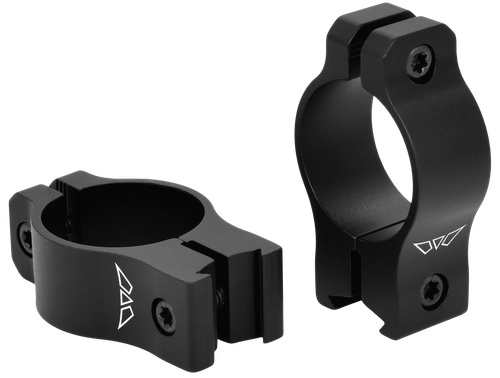 Warne Rimfire Rings Vapor Matte Black Aluminum