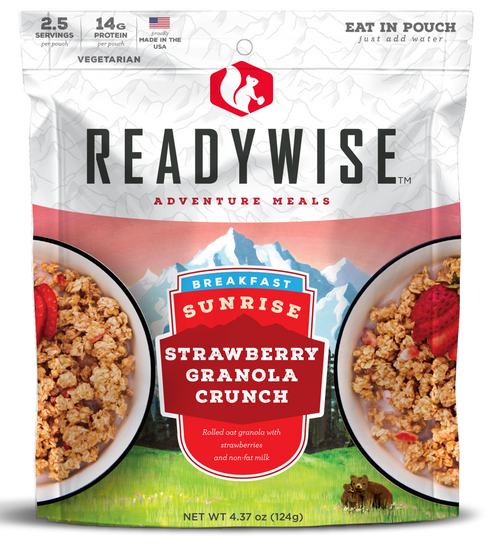 ReadyWise Outdoor Food Kit Sunrise Strawberry Granola