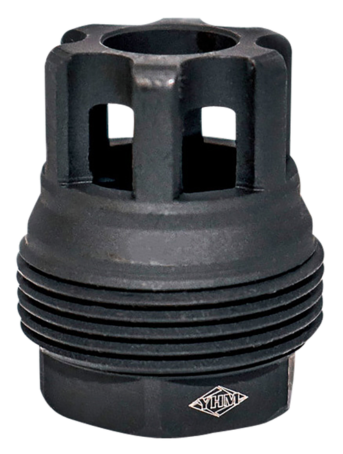 Yankee Hill sRx QD Mini Muzzle Brake Black Steel with 1/2"-28 tpi 9mm 1.10" OAL & 9.375" Diameter for Adapters
