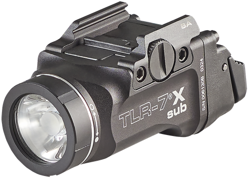 Streamlight TLR-7 X Sub USB Black Anodized 6000 Series Aluminum Springfield Armory Hellcat Subcompact Pistol with Accessory Rail 500 Lumens White LED Bulb 141 Meters Beam Clamp Mount