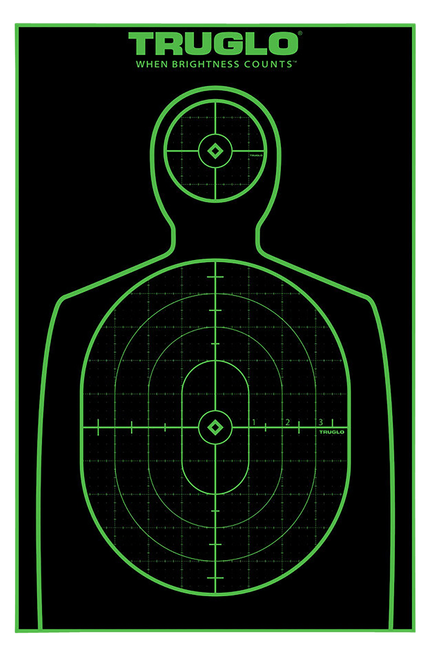 TruGlo Tru-See Handgun Target Self-Adhesive Heavy Paper