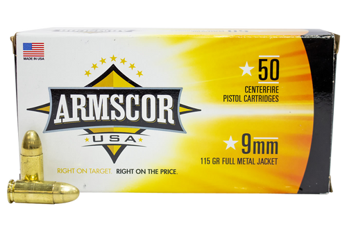 Armscor USA 9mmLuger 115gr Full Metal Jacket