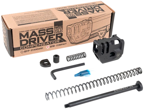 Strike Mass Driver Compensator Black for Glock 19 Gen 5 - G5MDCOMPC