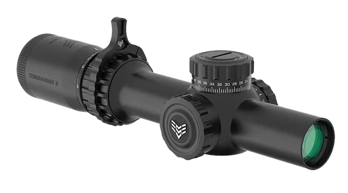 Swampfox Tomahawk II Black 1-4x24 30mm Tube BDC Red Reticle - THK14241RB