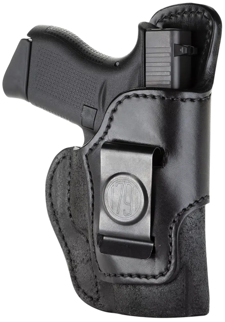 1791 Gunleather RCH IWB Size 03 Black Leather Belt Clip Fits Ruger LC9/1911/Glock 43/43X Right Hand