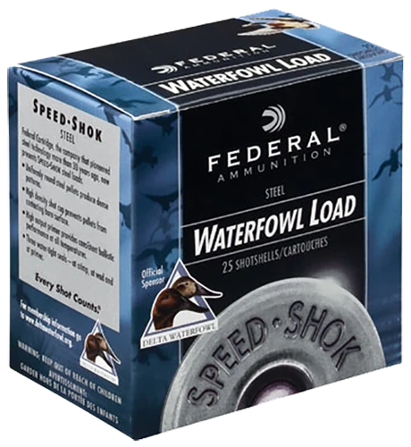 Federal Speed-Shok 12 Gauge Ammo 3-1/2" 1-1/2oz #2 25 Rounds - WF1342