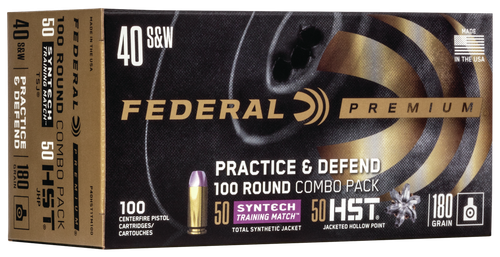 Federal Premium Practice & Defend 40S&W 180gr