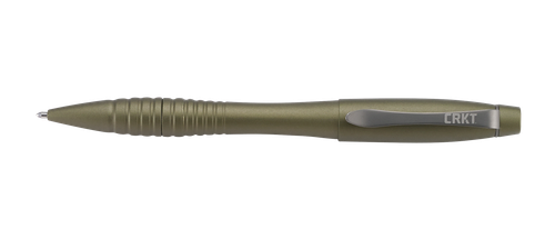 CRKT Williams Defense Pen OD Green Aluminum 6" Includes Refill - TPENWOD