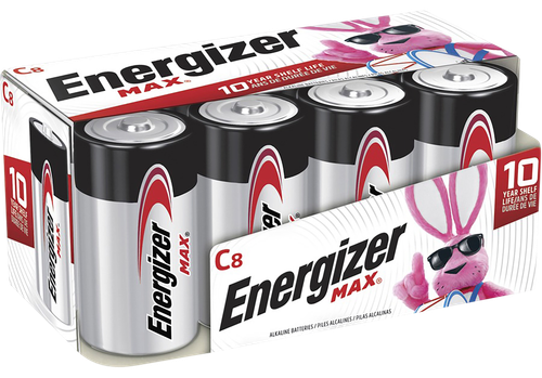 Energizer Max C Batteries Alkaline 1.5 Volts Qty (12) 8 Pack - E93FP8
