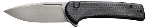 Civivi Conspirator 3.48" Folding Plain Gray Stonewashed Nitro-V Blade Black - C21006-1