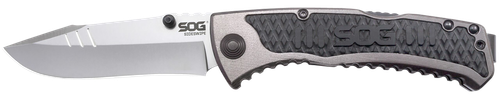 S.O.G Sideswipe 3.40" Folding Clip Point Plain Bead Blasted 7 Cr15 MoV Blade - SOGSW1011CP