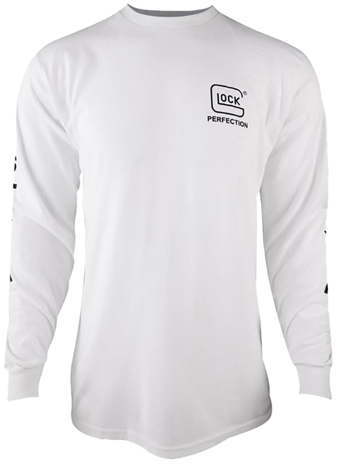 Glock Perfection Long Sleeve Tee White Pre-Shrunk