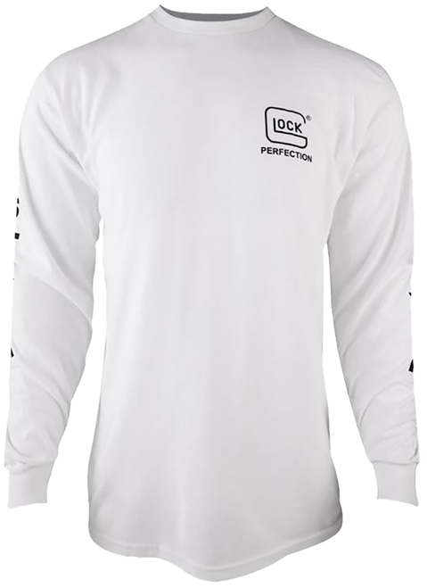 Glock Perfection Long Sleeve Tee White Pre-Shrunk