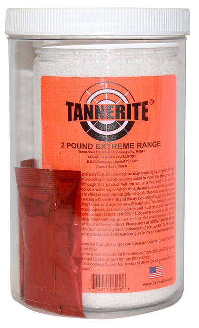 Tannerite 2 Pound Target Impact Enhancement Explosion White Vapor Rifle Firearm 2 lbs 6 Per Case