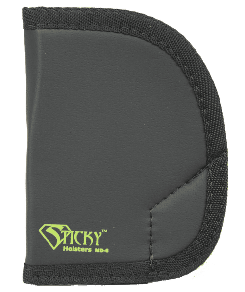 Sticky Holsters MD-6 Black/Green Latex Free Rubber Fits Ruger SP101 Ambidextrous