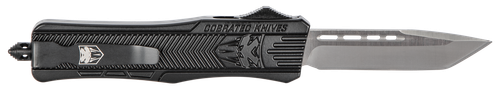 Cobra Tec CTK-1 Medium 3" OTF Tanto Plain D2 Steel Blade/Black Aluminum Handle - MBSTK1MTNS