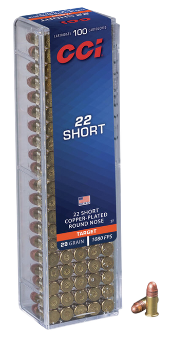CCI 00 Target Rimfire 22Short 29gr Copper