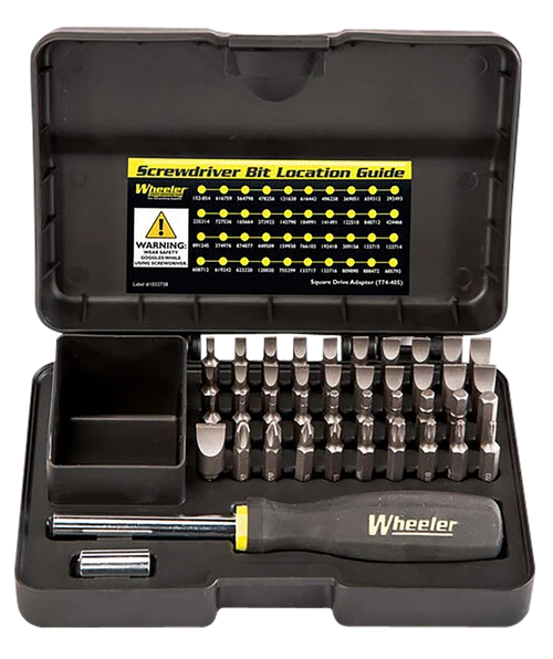 Wheeler Gunsmithing Screwdriver Set Black 43 Pieces