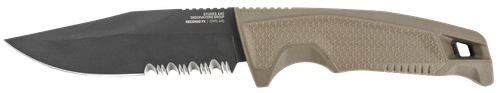 S.O.G Recondo FX 4.60" Fixed Part Serrated Satin TiCN Cryo 440C Blade FDE - SOG17220457