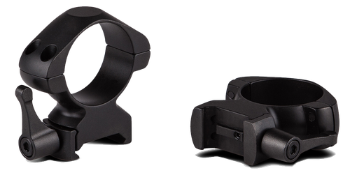 Konus Steel Rings Matte Black 1" Quick Release High 0 MOA - 7406