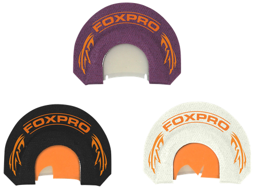 Foxpro Hybrid Spur Combo Crooked Pack Diaphragm Call Double Reed Turkey Sounds Attracts Turkeys Black/Purple/White 3 Piece