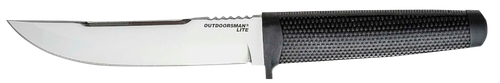 Cold Outdoorsman Lite 6" Fixed Straight Back Plain 4116 Krupp Blade 5" Black - CS20PHZ