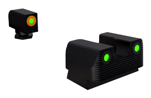 Rival Arms Night Sights for G42/G43/G48 Tritium Orange Outline Front Sight-Green Black Rear