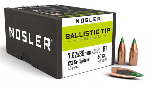 Nosler Ballistic Tip 7.62x39mm 123gr Spitzer Boat