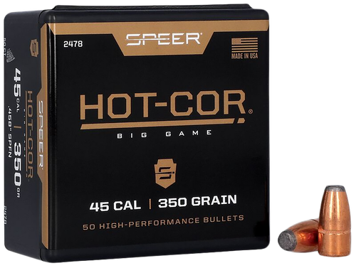 Speer Hot-Cor 45Cal 350gr Soft Point Flat