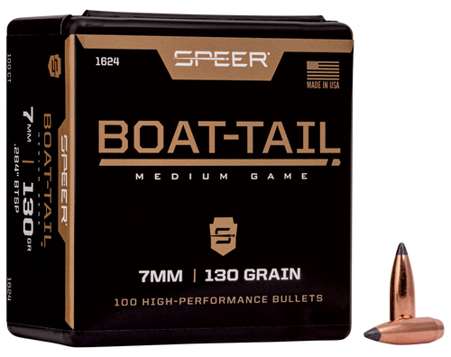 Speer Boat-Tail 7mm 130gr Jacketed Soft Point