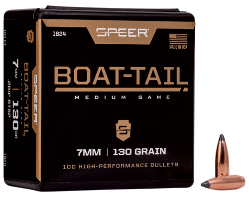 Speer Boat-Tail 7mm 130gr Jacketed Soft Point