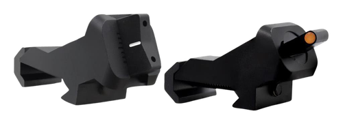 XS Sights XTI2 45 Degree Offset BUIS Non-Tritium Set Black Orange Front White Stripe Rear for AR-15