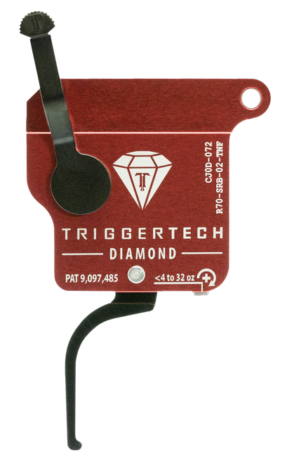 TriggerTech Diamond Without Bolt Release Single-Stage Flat Trigger with 0.30-2 lbs Draw Weight for Remington 700 Right
