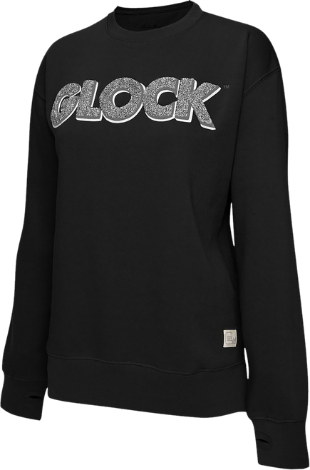 Glock Crewneck Raglan Fleece Black Cotton/Polyester Long