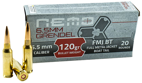Nemo Arms 6.5 Grendel Ammo 120gr FMJBT 20 Rounds - 65GNA120PPU
