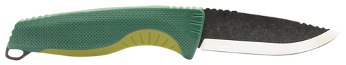 S.O.G Aegis At 3.13" Folding Drop Point Part Serrated Black TiNi Cryo D2 Steel Blade OD Green Textured Handle