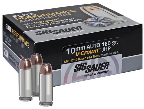 Sig Sauer Elite Performance 10mmAuto 180gr V-Crown