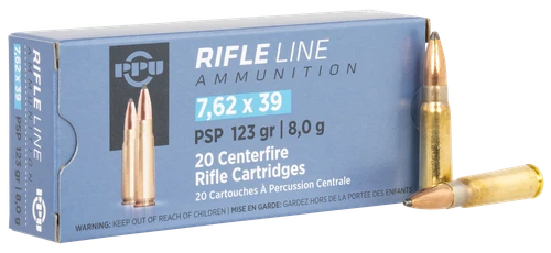 TR&Z PPU Tr&Z Metric Line 7.62x39mm Ammo 123gr PSP 20 Rounds - PP739P