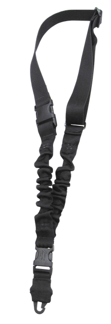 Tacshield Shock Sling Black Webbing Single-Point Rifle/Shotgun