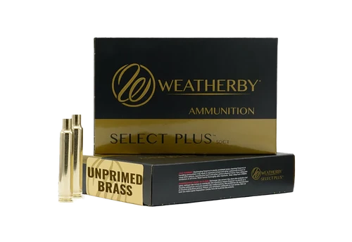 Weatherby Select Plus Unprimed Cases 6.5 Wby RPM Rifle Brass 50 Count - BRASS65RPM50CT