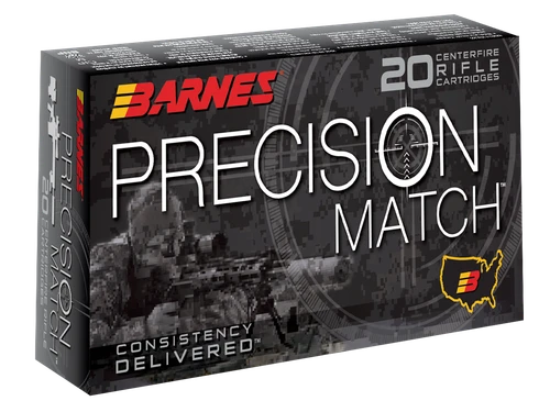 Barnes Precision Match 308 Win Open Tip Boat Tail /10 Case 175gr, 20 Count - 30818