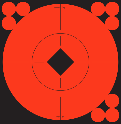 Birchwood Casey Target Spots Self-Adhesive Paper Black/Orange