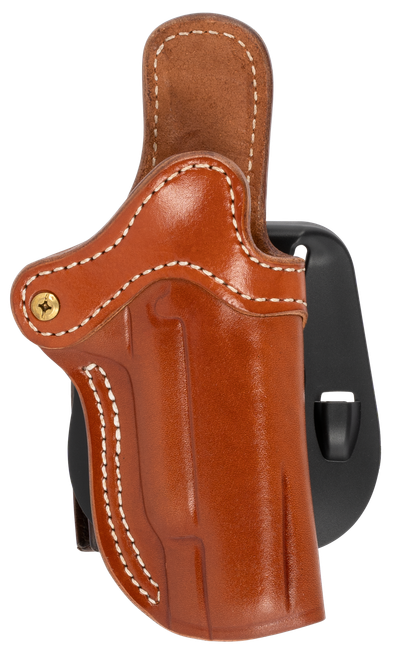 1791 Gunleather BH1 Optic Ready Size 01 OWB Style with Classic Brown Finish Adjustable Cant & Paddle Mount Type fits 4-5" Barrel 1911 for Right Hand