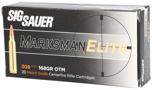 Sig Sauer Marksman Elite 308 Win 168 gr Open Tip Match 20 Per Box/ 25 Case