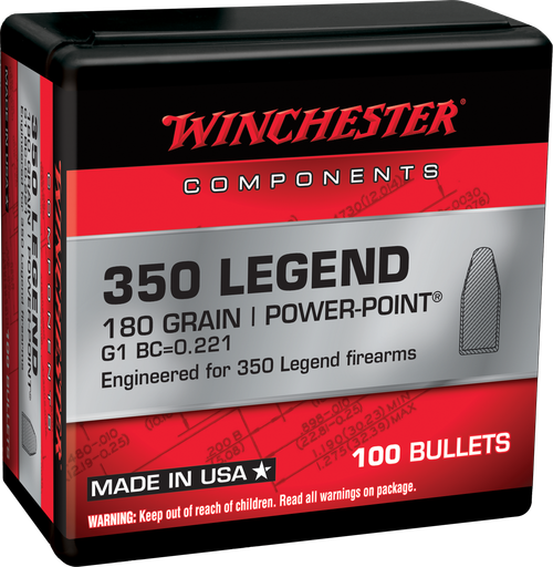 Winchester Ammo Centerfire Rifle 350Legend 180gr Power Point 100 Per Box/10 Case